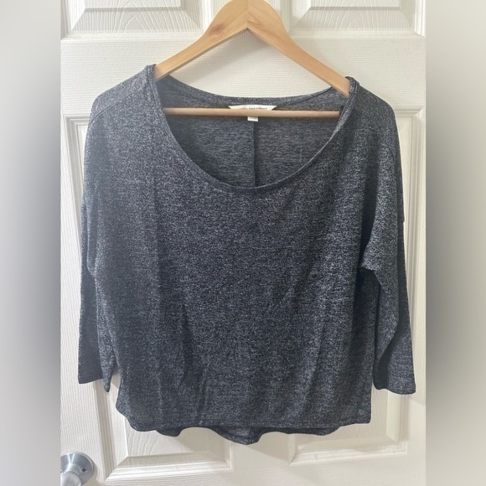NWOT American Eagle Gray Basic Knit Top Size XS